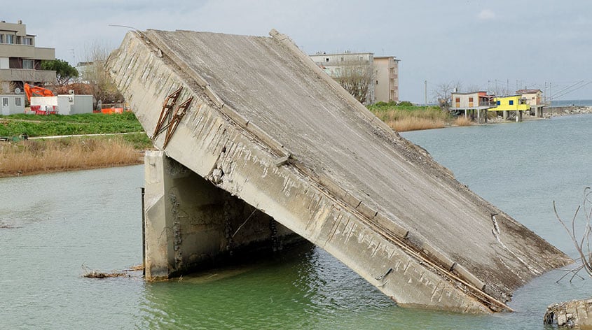 Bridge Destruction by Neglect