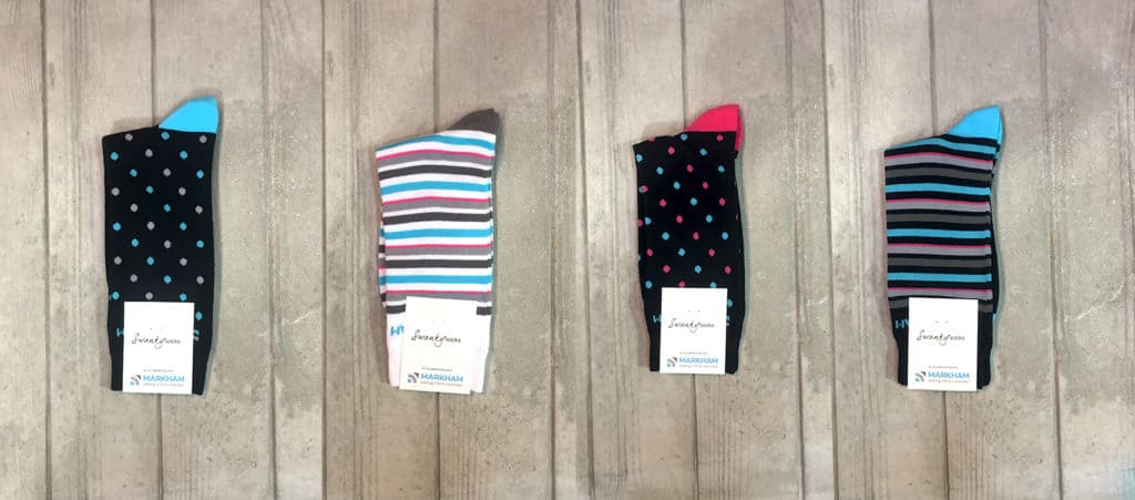 How will you earn your pair of Markham Swanky Socks?