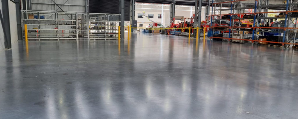 SLAB-TECT exposed concrete floor treatment - Sandvik warehouse