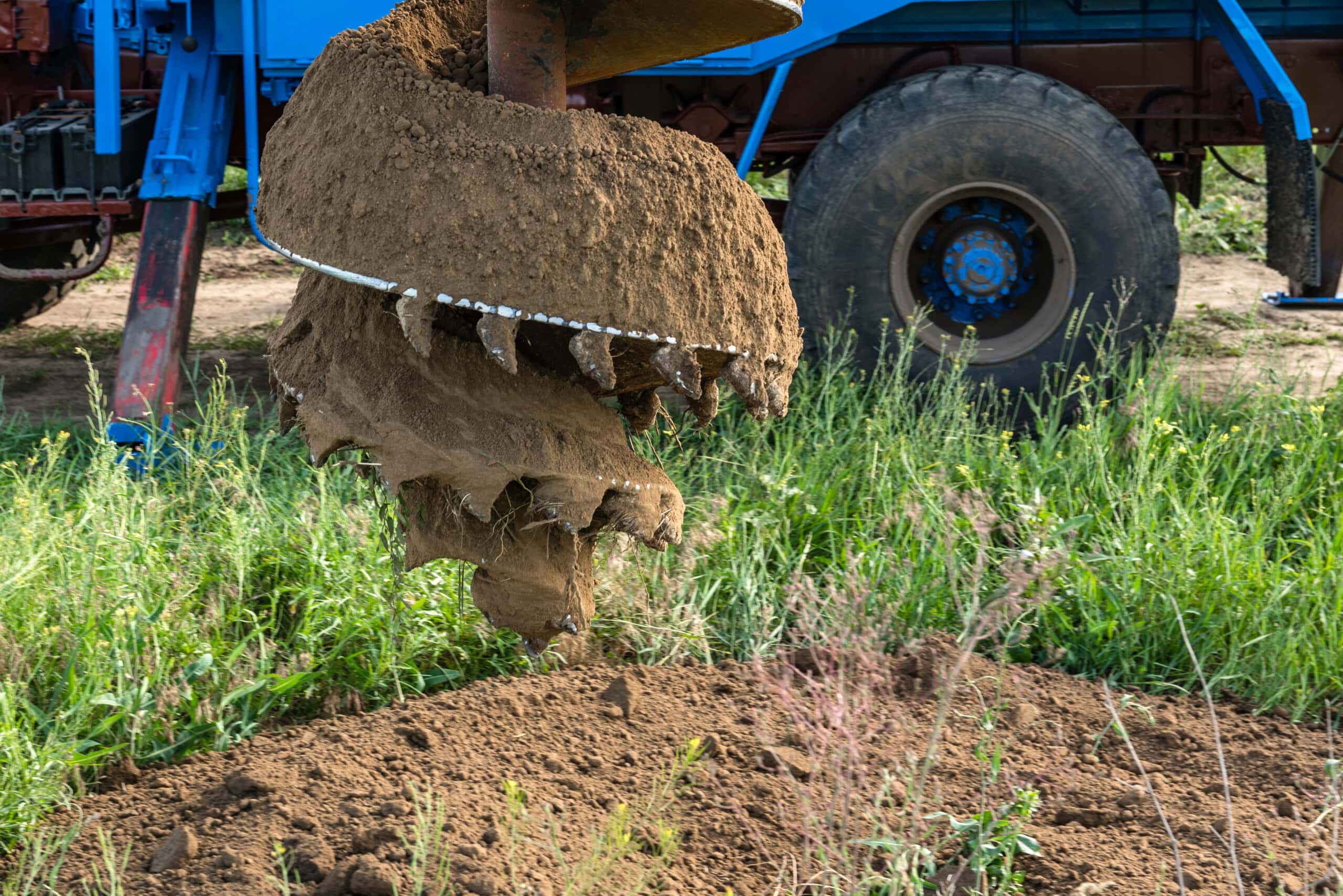 Groundworker soil stabilisation