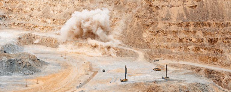Ammonium nitrate is used in mining and other explosives