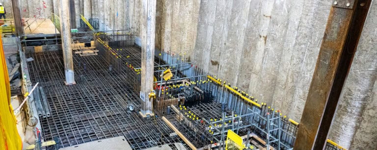 Multi-storey basement under construction built to correct standards