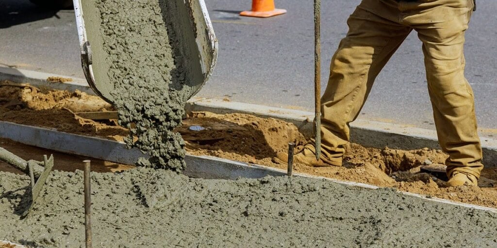 Concrete admixture placement curing
