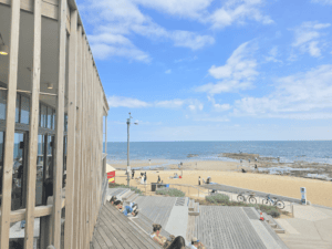 Dendy Beach Pavilion - completed project, site visit 2026 - coastal concrete structure