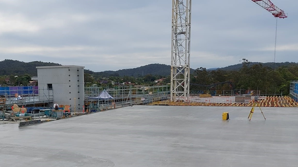Ferny Grove Station multi level car park crane