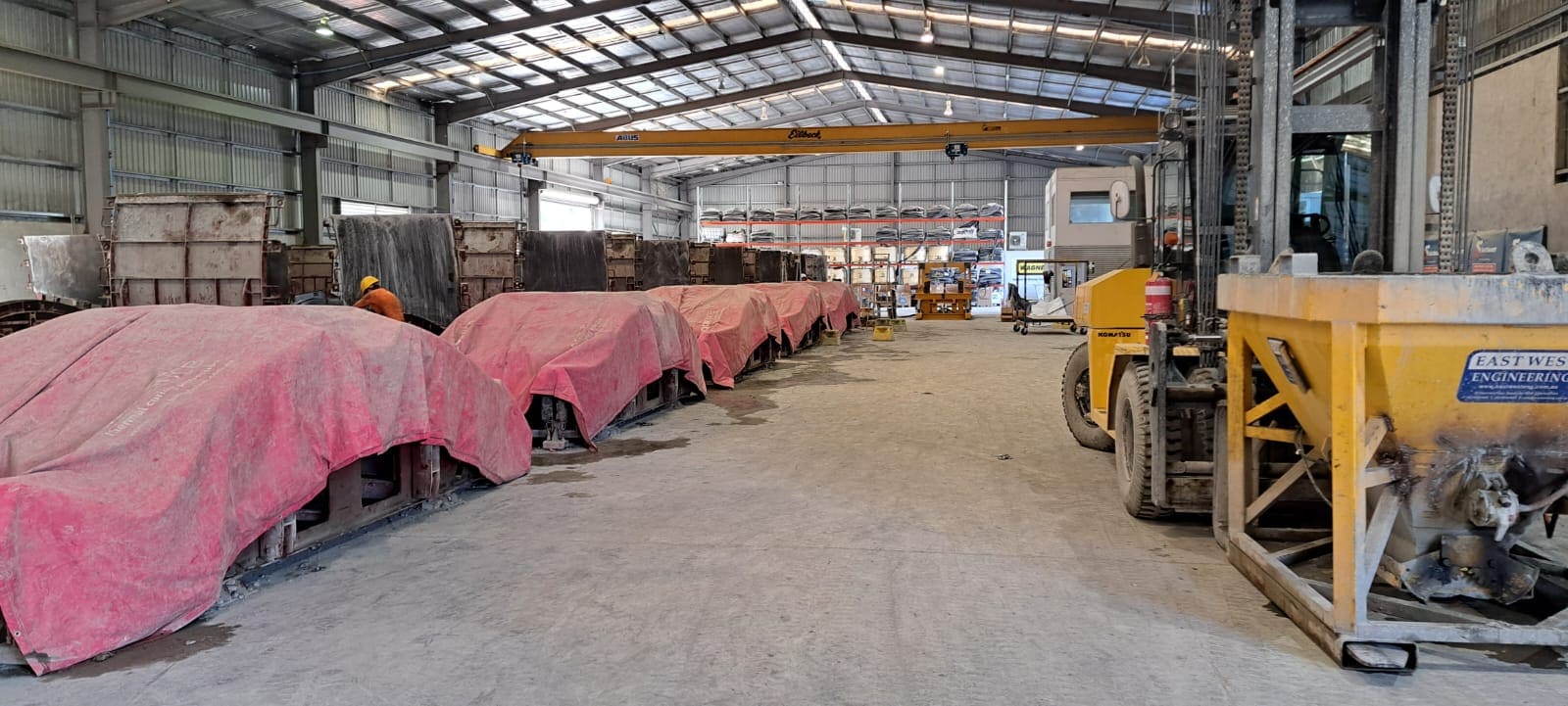 Interior precast factory using CONQOR TCB