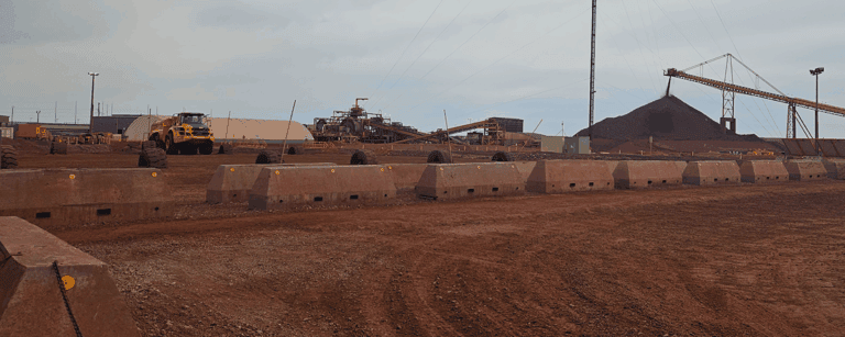 Australian mine site - concrete infrastructure needs protection