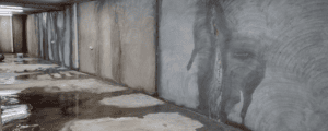 Concrete basement watertight seepage leaking waterproofing required