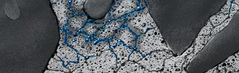 Concrete porosity is the highway for moisture-borne contamination