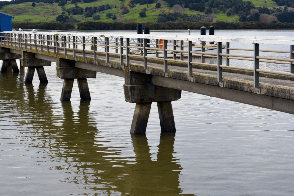 concrete wharf