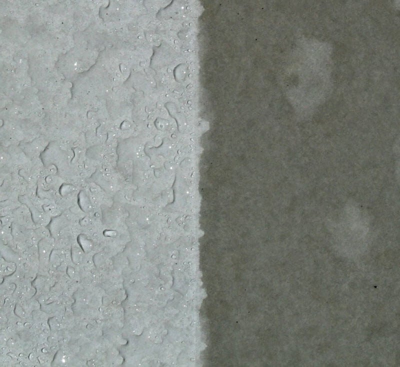 CONQOR B52 water repellency on concrete surface
