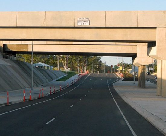 Calliope crossing bridge precast concrete elements