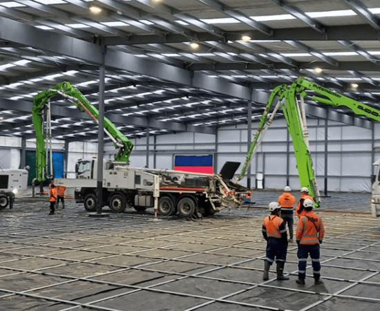 Concreters placement finishing