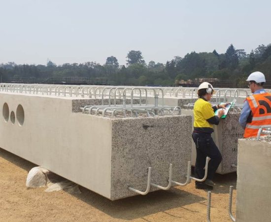 MARKHAM precast concrete admixtures in use at a production yard