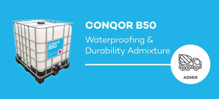 CONQOR B50 concrete waterproofing & durability admixture