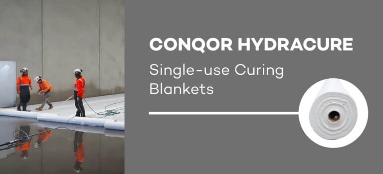CONQOR HYDRACURE concrete curing blanket product